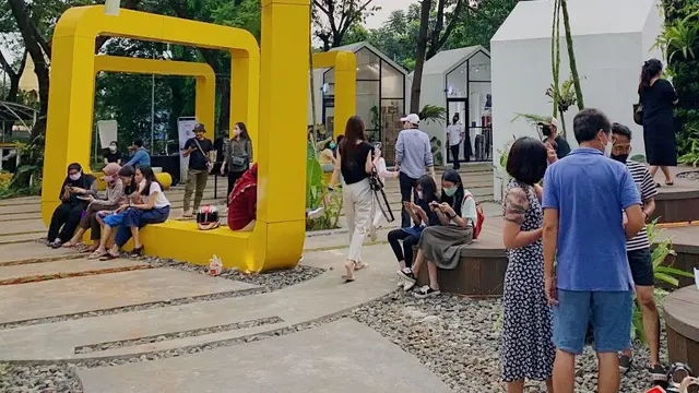 Suasana De Park , tempat hangout terbaru di Cipayung, Jakarta Timur