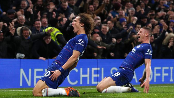 Bek Chelsea, David Luiz. (AFP/Adrian Dennis)