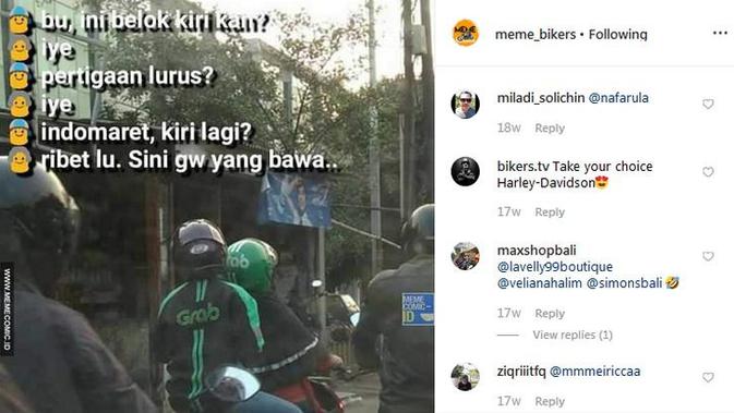 Meme Otomotif Pekan Ini Driver Ojol  yang Tertukar 