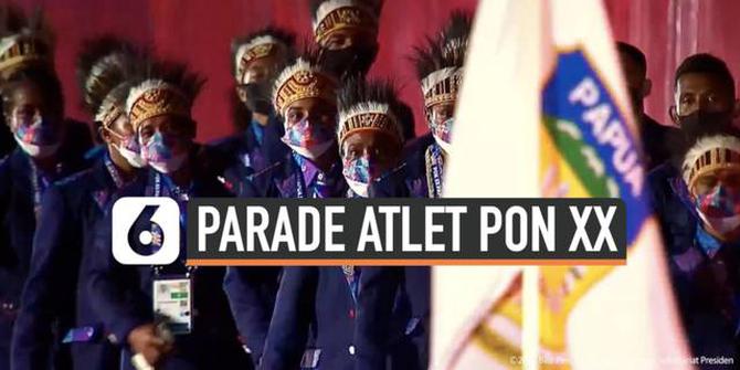 VIDEO: Lengkap, Semarak Parade Kontingen Atlet di Pembukaan PON XX Papua  2021