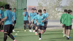 Pemain Ansan Greeners FC, Asnawi Mangkualam mengikuti latihan bersama Timnas Indonesia di lapangan sepak bola JA Centre of Excellence & Shooting Club, Dubai. (Foto: Dokumentasi PSSI)