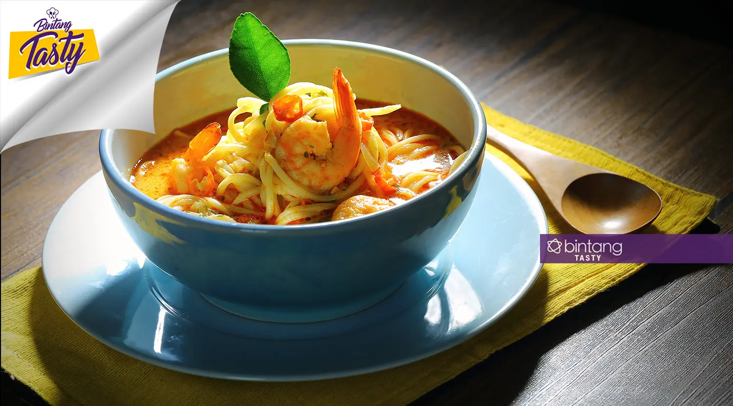 Menu Buka Puasa: Thai Shrimp Curry Noodle. (Foto: Adrian Putra/Bintang.com, Digital Imaging: M. Iqbal Nurfajri/Bintang.com, Chef: Arum Sari)