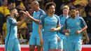 3. Manchester City - 23 Menang 9 Seri 6 Kalah - 78 Poin. (EPA/Sean Dempsey)