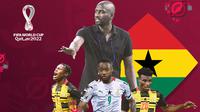 Piala Dunia - Ilustrasi Timnas Ghana (Bola.com/Adreanus Titus)