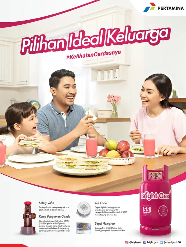 Penuhi Kebutuhan Keluarga Masa Kini, Bright Gas Siap Jadi Solusi Aman