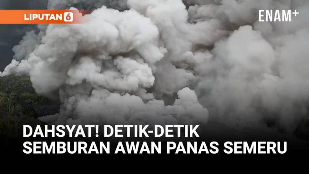 Semeru Erupsi Hebat, Warga Panik Mengungsi Massal