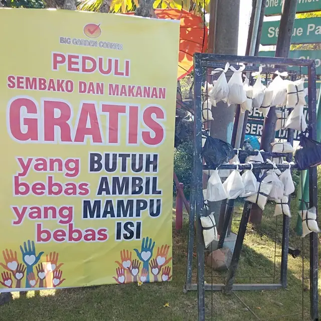 Tempat Rekreasi di Bali Bagi-Bagi Sembako dan Makanan Gratis di PPKM Darurat