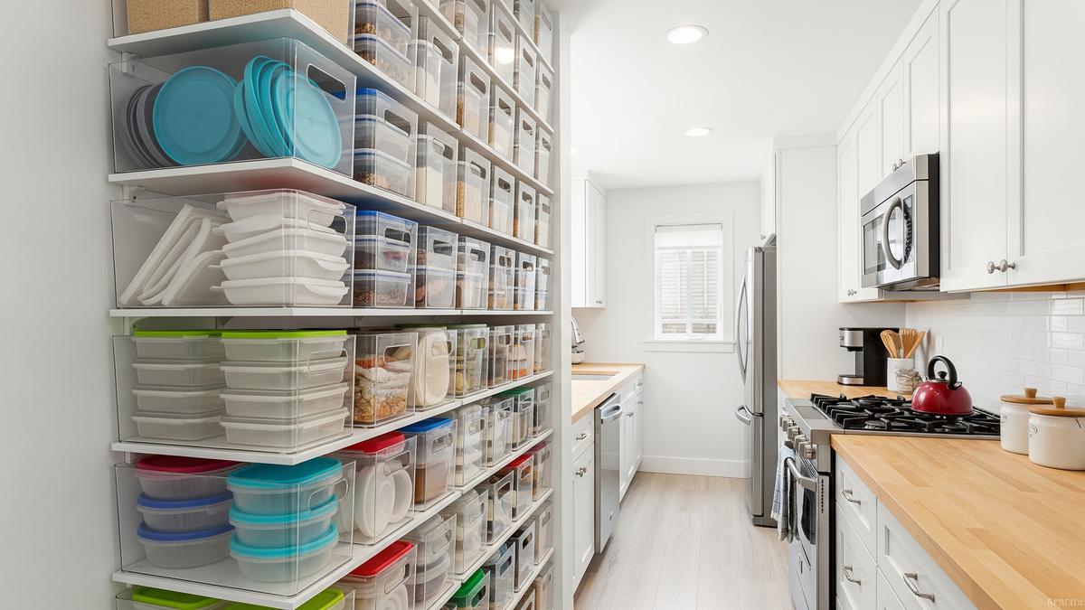 Ide Penyimpanan Wadah Makanan di Dapur Sempit, Agar Tidak Terasa Penuh dan Tetap Rapi
