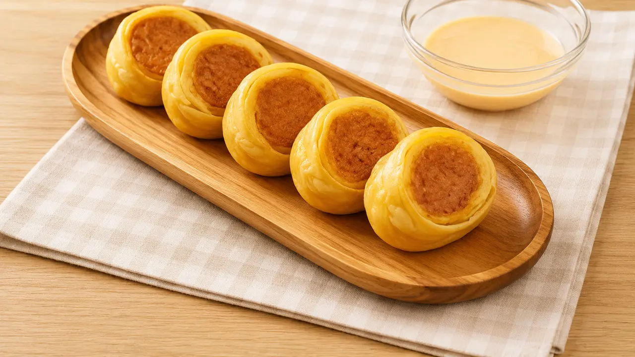 Ilustrasi Egg Roll Ayam ala Hokben