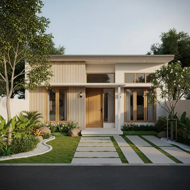 9 Desain Rumah 1 Lantai Sederhana tapi Terlihat Mewah dari Depan