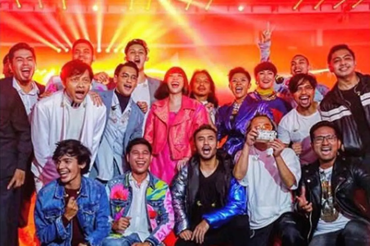 Lukisan pada jas Bams di closing ceremony Asian Games 2018