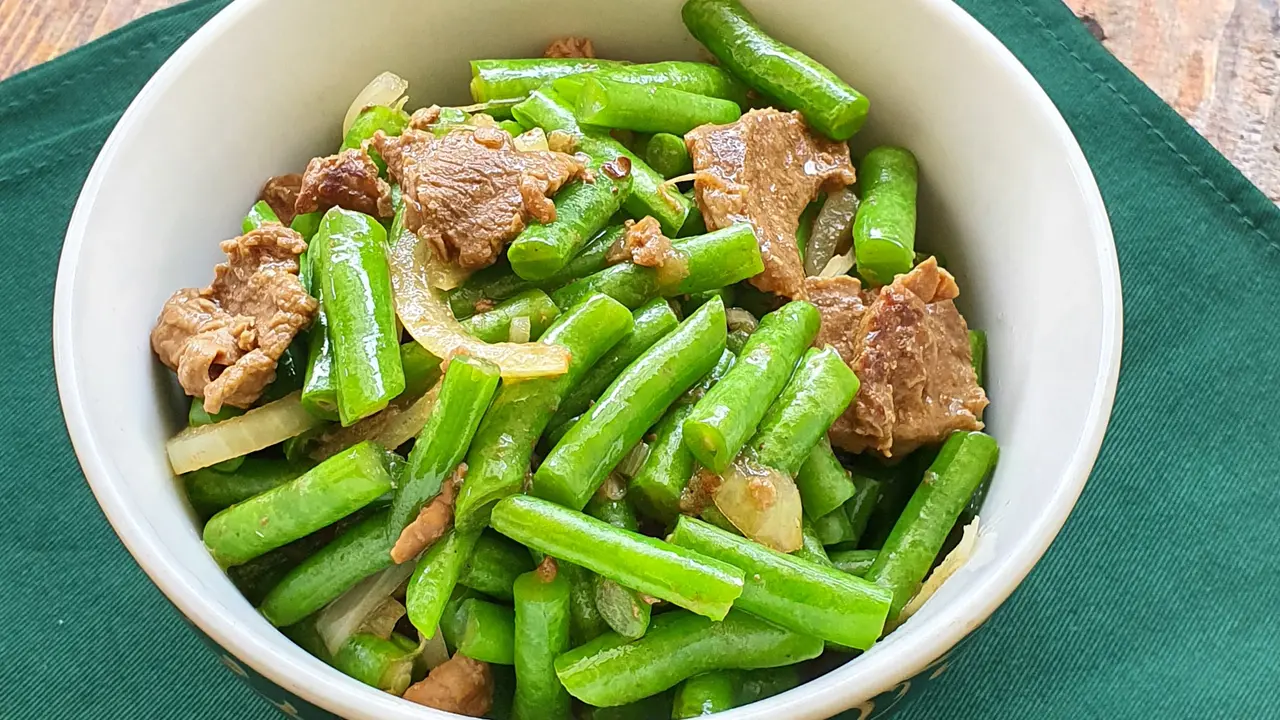 tumis buncis daging