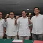 Anggota DPR Biem Benyamin, Ketua DPD DKI Gerindra M Taufik, Anggota Dewan Pembina Partai Gerindra Sandiaga Uno, Ketua Komisi D DPRD DKI M. Sanusi (ki-ka) saat penjaringan Cagub DKI Jakarta oleh Partai Gerindra, (27/1). (Gempur M Surya/Liputan6.com)