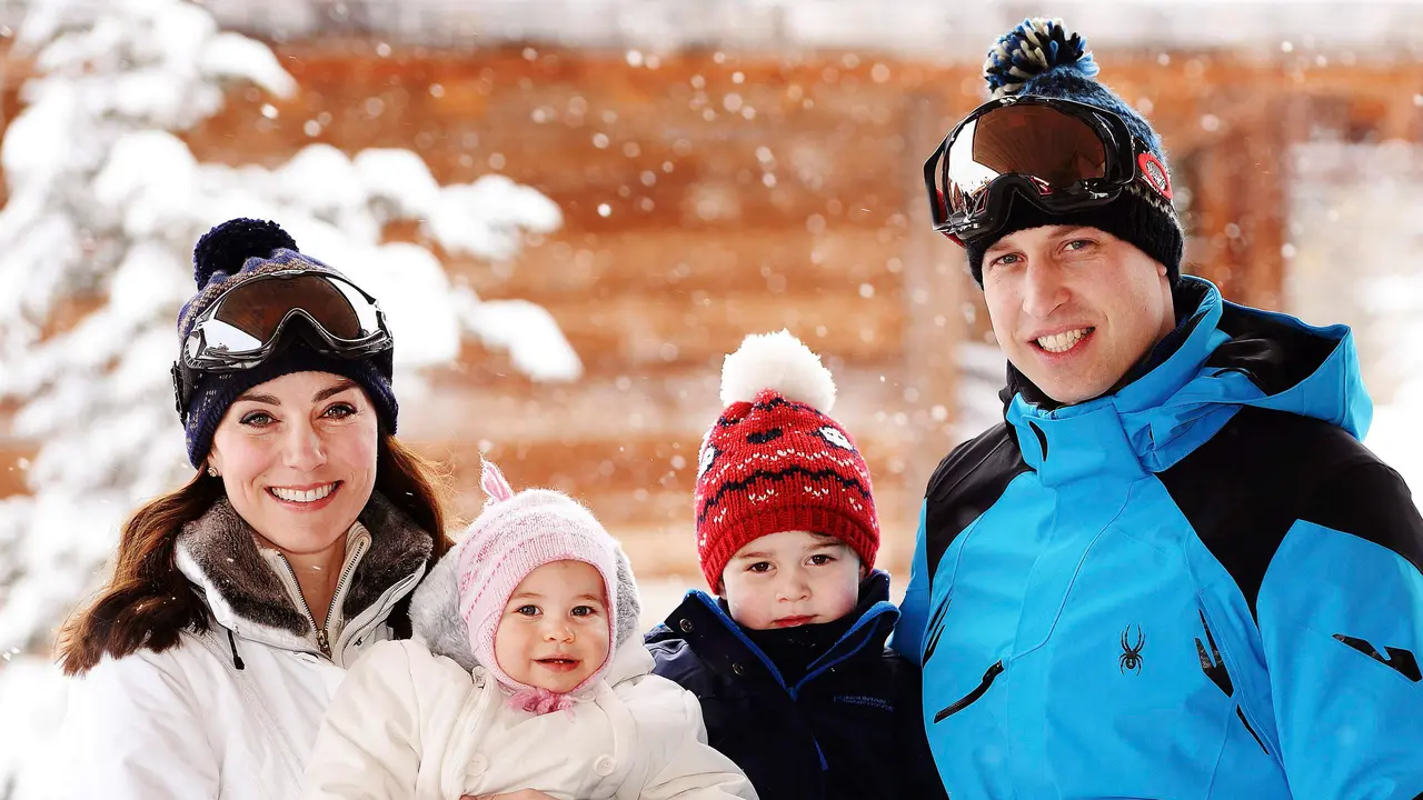 20160308-Keseruan Keluarga Pangeran William dan Kate Middleton Main Ski-Prancis
