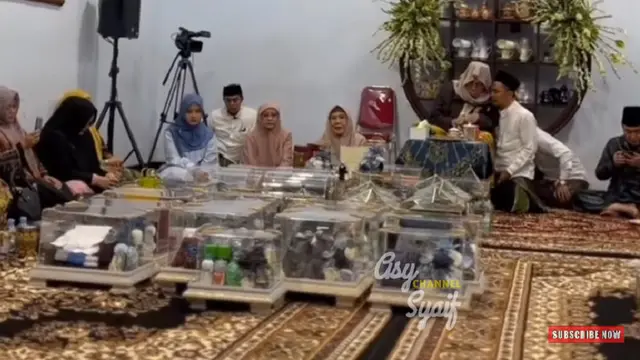 Acara Seserahan BalasanNing Chasna ini Dimulai (SS: YouTube Asy Syaif Chanel)