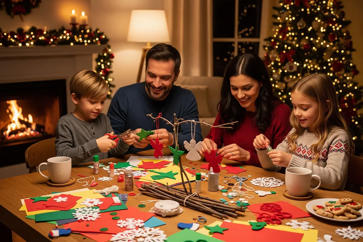 Ide Natal di Rumah yang Hangat dan Tidak Berlebihan (Image by Gemini AI)