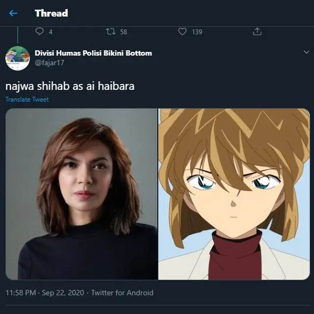 7 Cocoklogi Seleb Indonesia Jadi Karakter Anime Detective Conan Ini Kocak