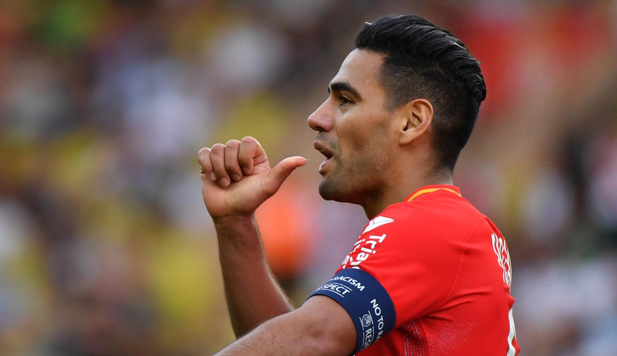 2. Radamel Falcao (Monaco) - 13 Gol (3 Penalti). (AFP/Yann Coatsaliou)