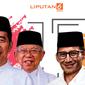 Banner Jokowi Vs Prabowo (Liputan6.com/Triyasni)
