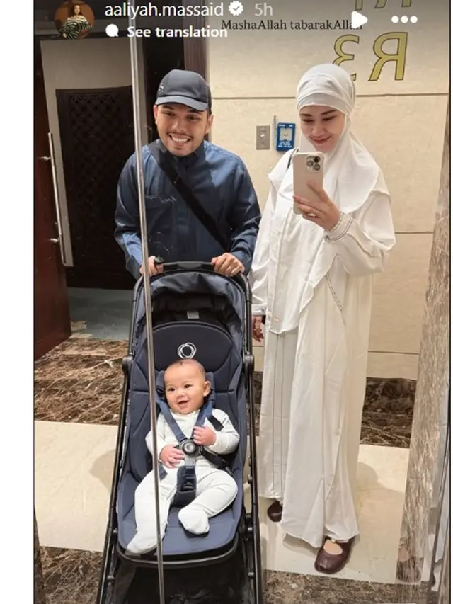 6 Potret Baby Arash Umrah di Usia 6 Bulan, Aaliyah & Thariq Ungkap Rasa Syukur