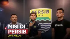Berita video Luis Milla mengungkapkan salah satu misinya dalam menangani Persib Bandung. Apakah itu?