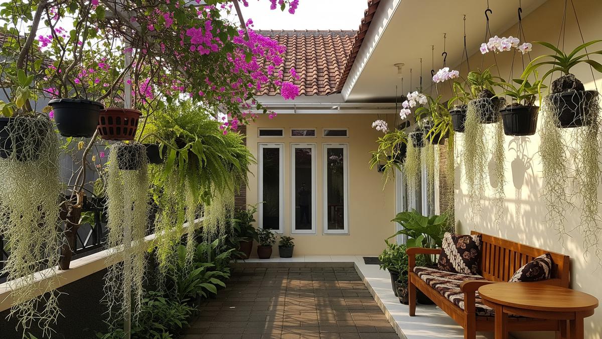 15 Tanaman Gantung untuk Teras Sempit yang Awet Meski Jarang Disiram, Percantik Halaman Rumah