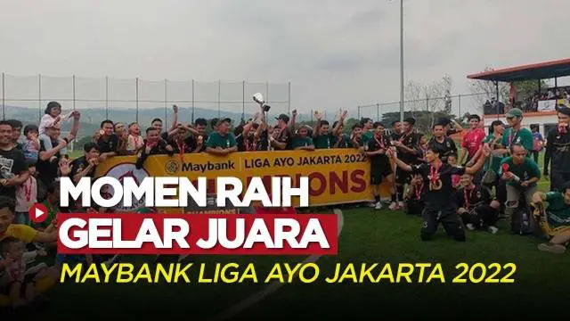 Berita Video, Momen Selebrasi Jugador FC dan Kalibata FC di Maybank Liga Ayo Jakarta 2022 pada Minggu (6/11/202)