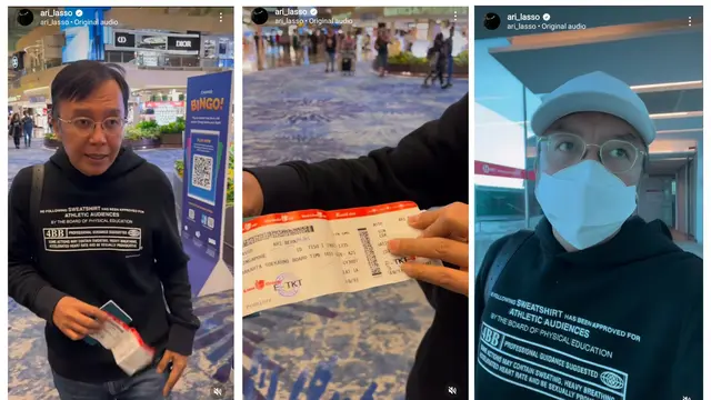 Musisi kondang Ari Lasso membagikan pengalaman yang kurang menyenangkan. Yakni, ditinggal pesawat Batik Air penerbangan dari Singapura ke Indonesia.