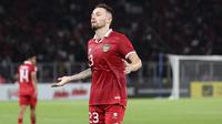 Pemain Timnas Indonesia, Marc Klok saat menghadapi Vietnam dalam laga leg pertama babak semifinal Piala AFF 2022 di Stadion Utama Gelora Bung Karno (SUGBK), Jumat (6/1/2023) sore WIB. (Bola.com/Abdul Aziz)