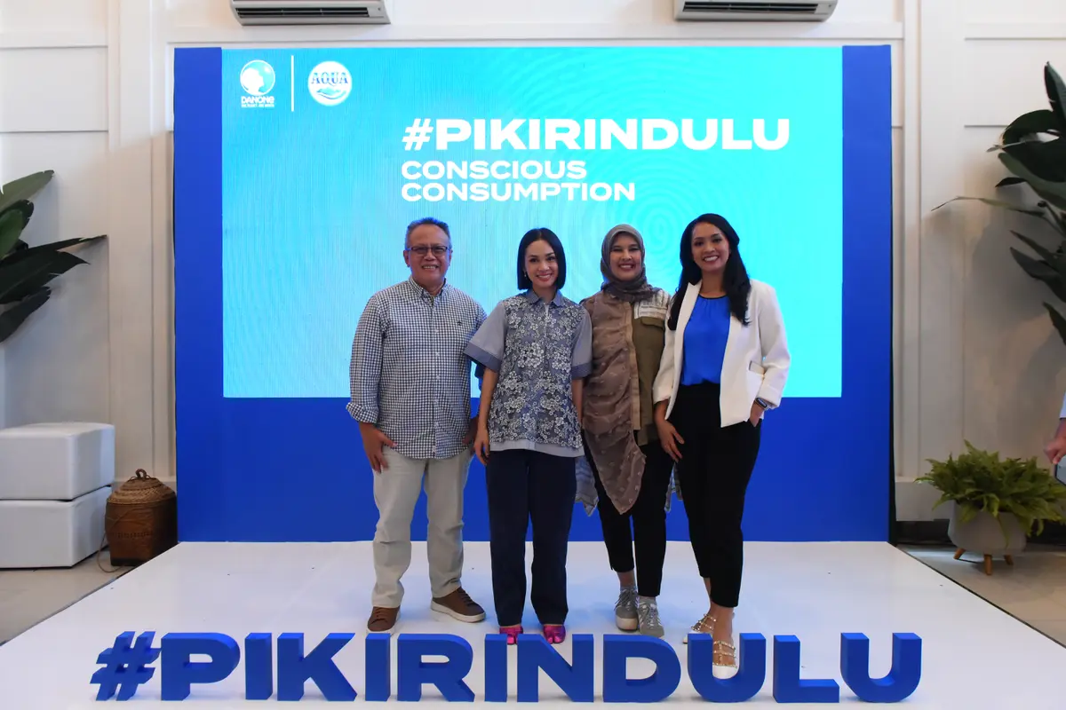 Andien saat menghadiri kampanye bertajuk #PikirinDulu
