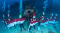 Ketika Merah Putih Berkibar di Dasar Laut Pulau Biak