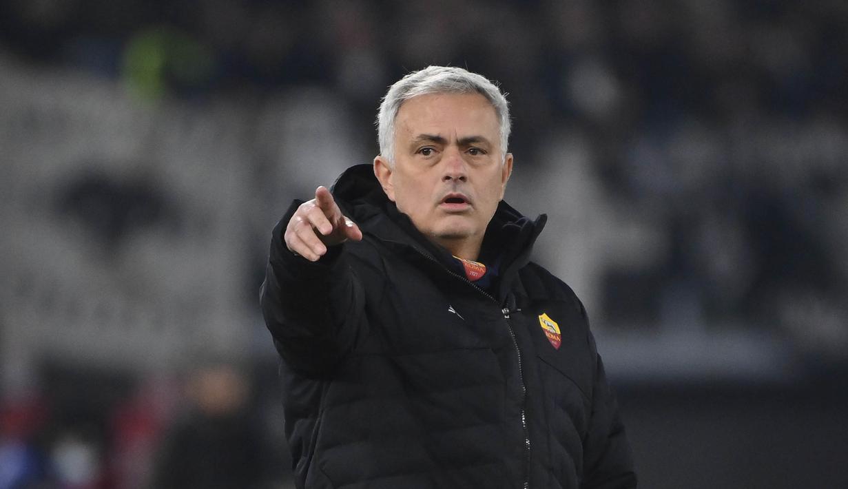 Pasukan Jose Mourinho keluar sebagai pemenang dengan dua gol tanpa balas.  (Alfredo Falcone/LaPresse via AP)