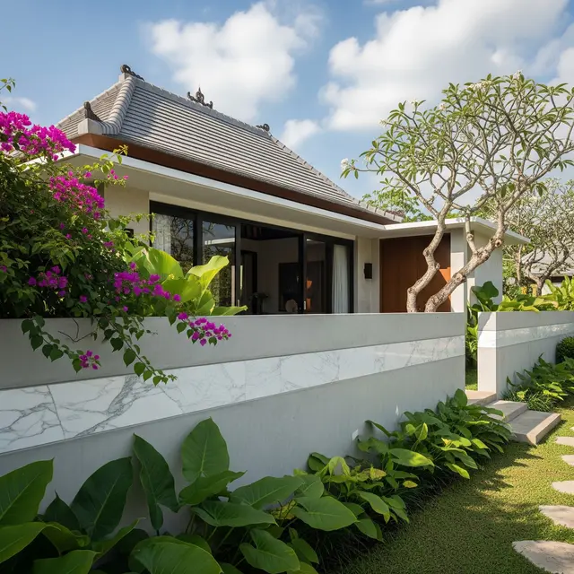 Inspirasi Pagar Rumah Kampung Tampak Mewah