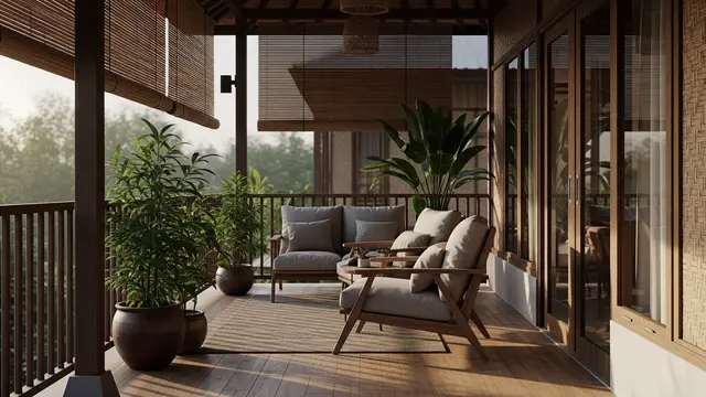 10 Inspirasi Rumah Minimalis di Kampung dengan Teras Luas buat Santai Sore