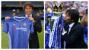 Nama kedua ada Antonio Conte. Conte ditunjuk oleh Chelsea pada musim panas 2016sebagai pelatih dengan harapan untuk mengembalikan klub ke jalur kemenangan. Melalui filosofi permainan menyerang dan taktik defensif serta perubahan formasi menjadi 3-4-2-1 memberikan dampak luar biasa bagi The Blues. Chelsea berhasil mengakhiri musim dengan 93 poin dan merebut gelar juara Liga Inggris. (Foto kolase: AFP)