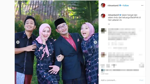 Ridwan Kamil dan Keluarga