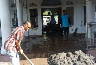 Banjir hantam desa di Bener Meriah Aceh. (Antara)