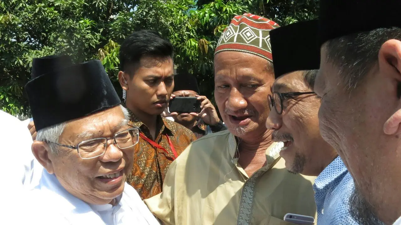 Cawapres Ma'ruf Amin di Sidoarjo, Jawa Timur