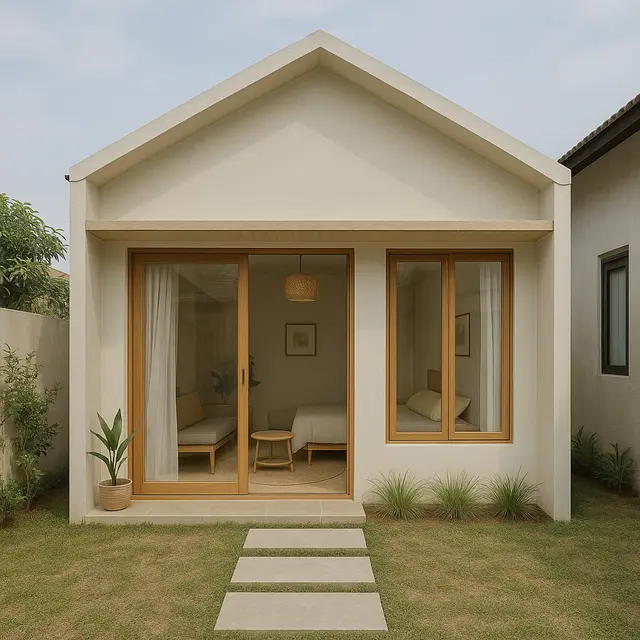 Model Rumah 2 Kamar Tidur di Lahan Mini (Foto: ChatGPT)