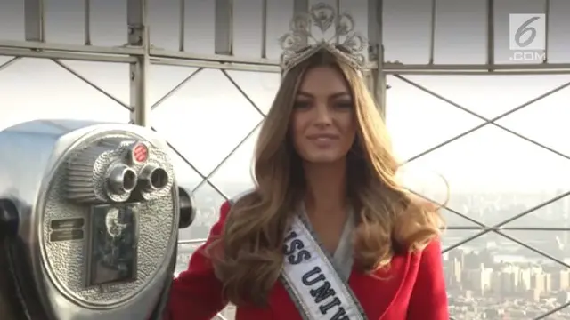 VIDEO: Cantiknya Miss Universe 2017 Kunjungi Kota New York