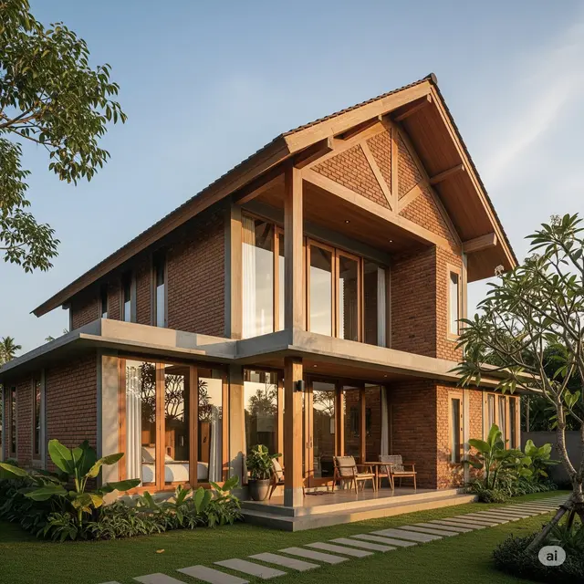 Rumah Bata Ekspos Artistik