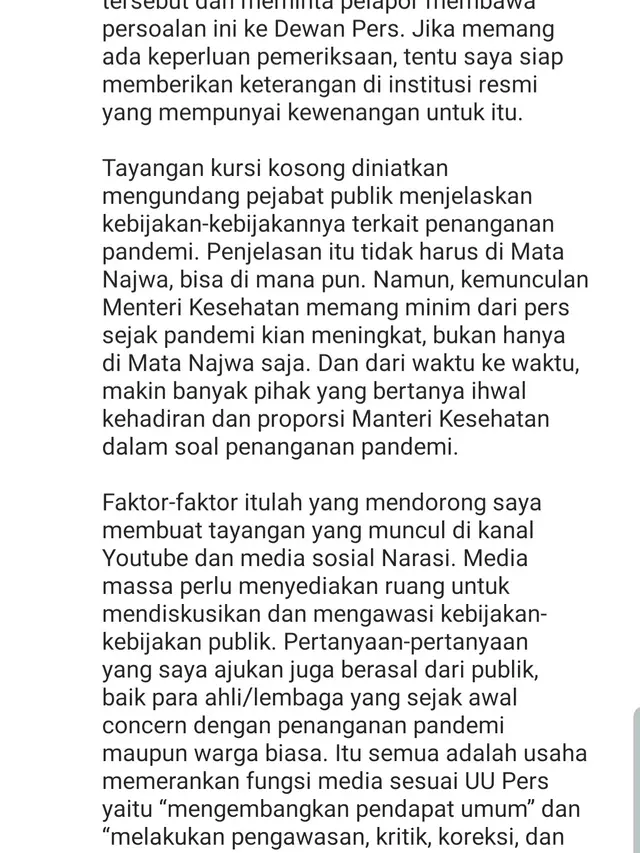 Unggahan Najwa Shihab. (Foto: Instagram @najwashihab)