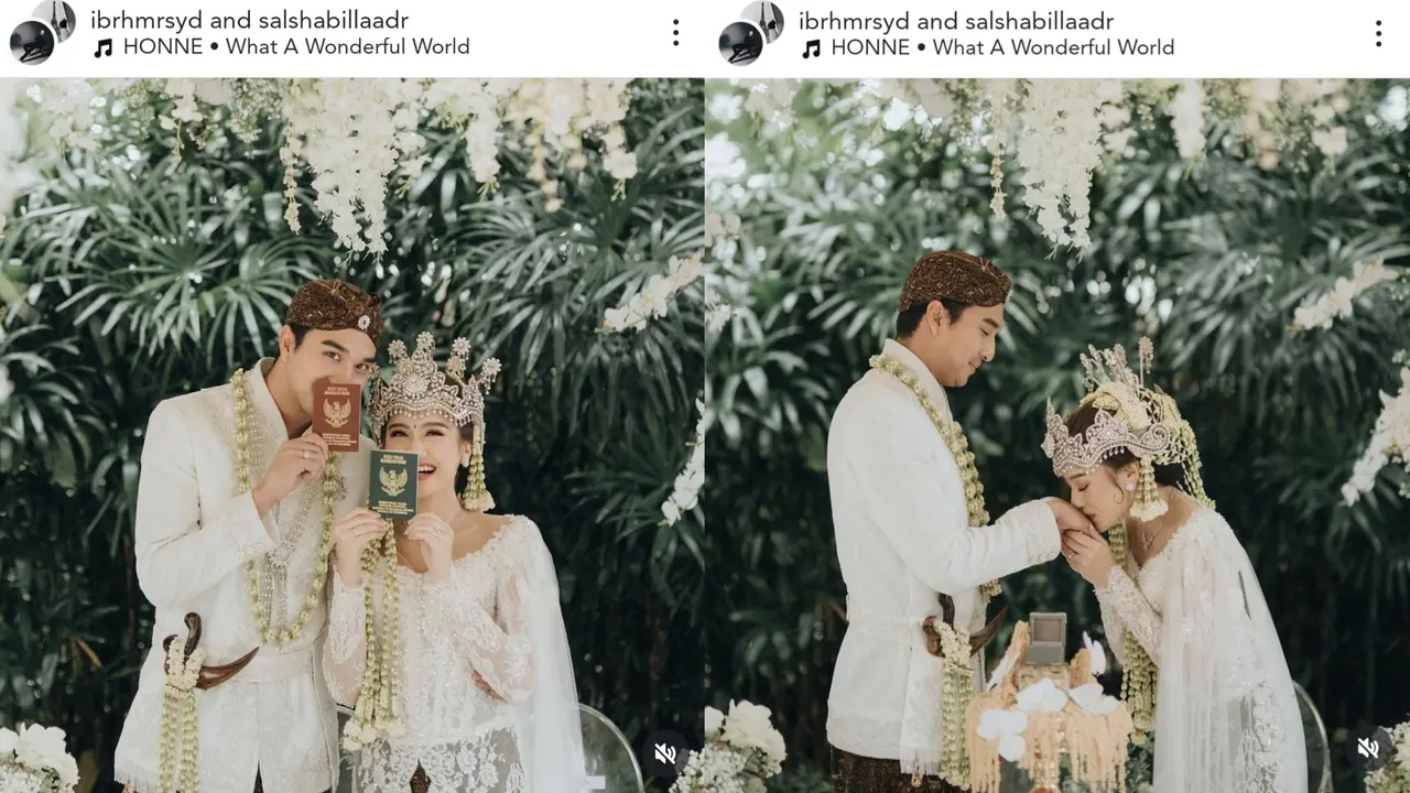 Selamat, Ibrahim Risyad dan Salshabilla Adriani Resmi Menikah! (Photo by @morden.co)