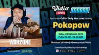 Program Main Bareng Pokopow, Rabu (28/10/2020) pukul 19.00 WIB dapat disaksikan melalui paltform Vidio dan laman Bola.com. (Sumber: Vidio)