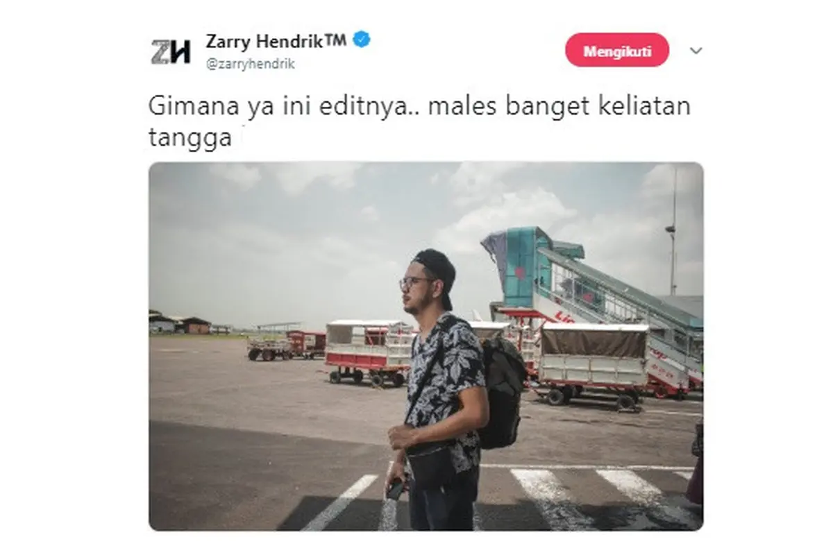 Editan kocak (Sumber: Twitter/zarryhendrik)