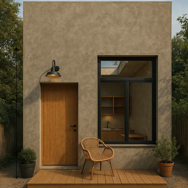 7 Model Rumah Industrial 4×6 dengan Semen Ekspos dan Nuansa Kayu, Kecil Tapi Estetik dan Kokoh