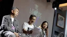 Triadi Noor sebagai Promotor menjelaskan konser Lenny Kravitz akan memberikan pengalaman yang lebih berbeda antara Lenny dan penggemarnya,  Jakarta, Selasa (16/12/2014). (liputan6.com/Faizal Fanani)