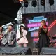 Kemeriahan panggung bersama kolaborasi Siti Badriah, Harra, Vintonic, dan Dominique Adhadiaz. [Foto: Fimela - Adrian Putra].