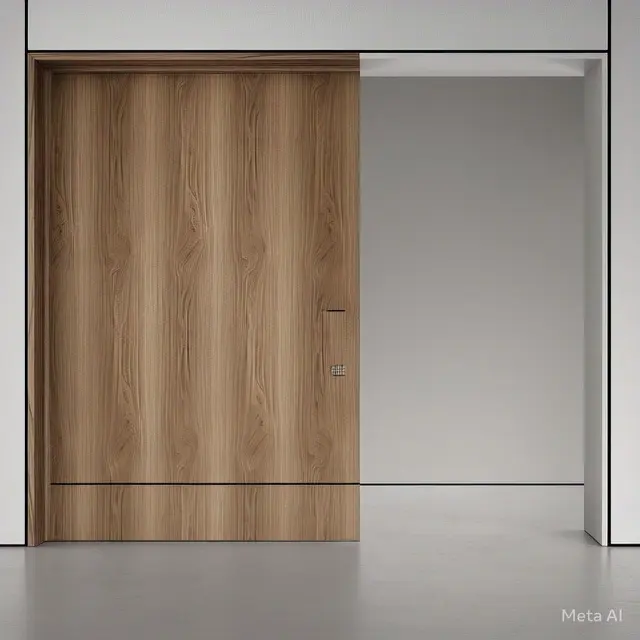 Pintu Kayu dengan Finishing Duotone, Model pintu minimalis dari kayu yang tren di 2025