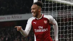 1. Pierre-Emerick Aubameyang (Arsenal) - Skill kecepatan diberikan poin 96. (AFP/Ian Kington)